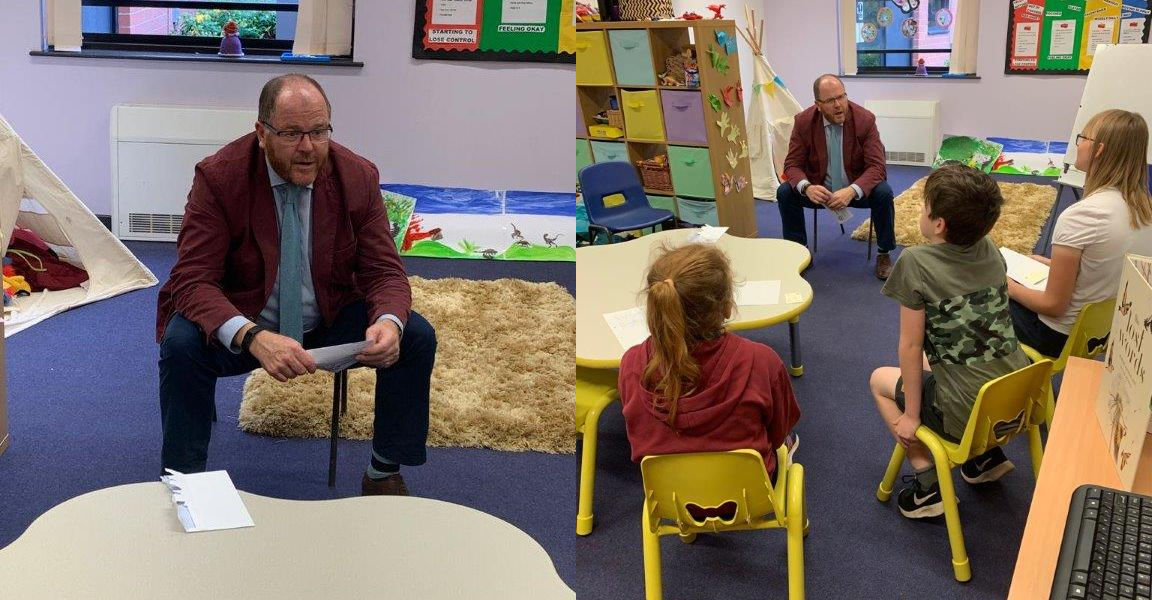 George Freeman MP visits Necton Church of England Primary School