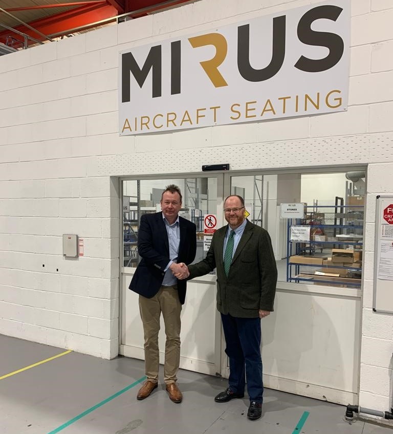 George Freeman MP visits Mirus Aircraft Engineering