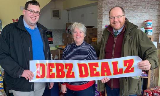 George Freeman visits Debz Dealz