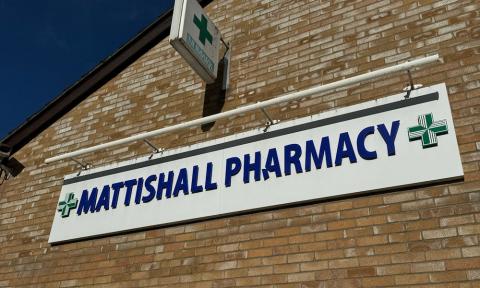 Mattishall Pharmacy sign
