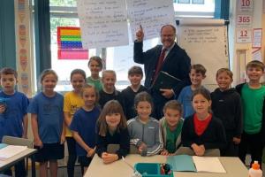 George Freeman MP visits Attleborough Primary School