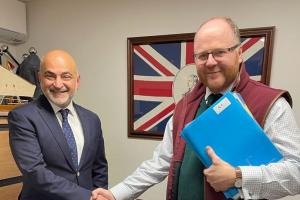 George Freeman MP visits Wymondham-based business Barley Chalu